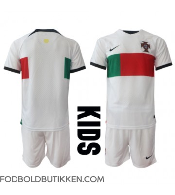 Portugal Udebanetrøje Børn VM 2022 Kortærmet (+ Korte bukser)